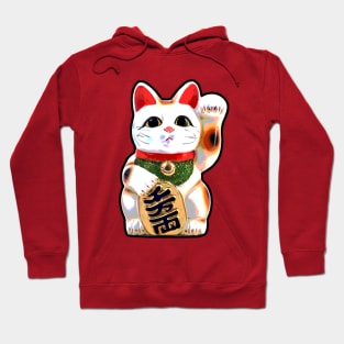 Maneki-Neko Lucky Cat Hoodie